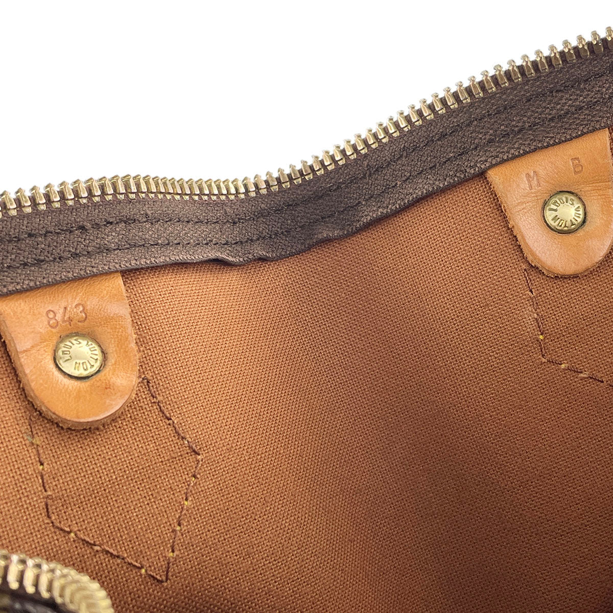 Louis Vuitton Monogram Speedy 40 Coated Canvas Fabric Brown Handbag 4850
