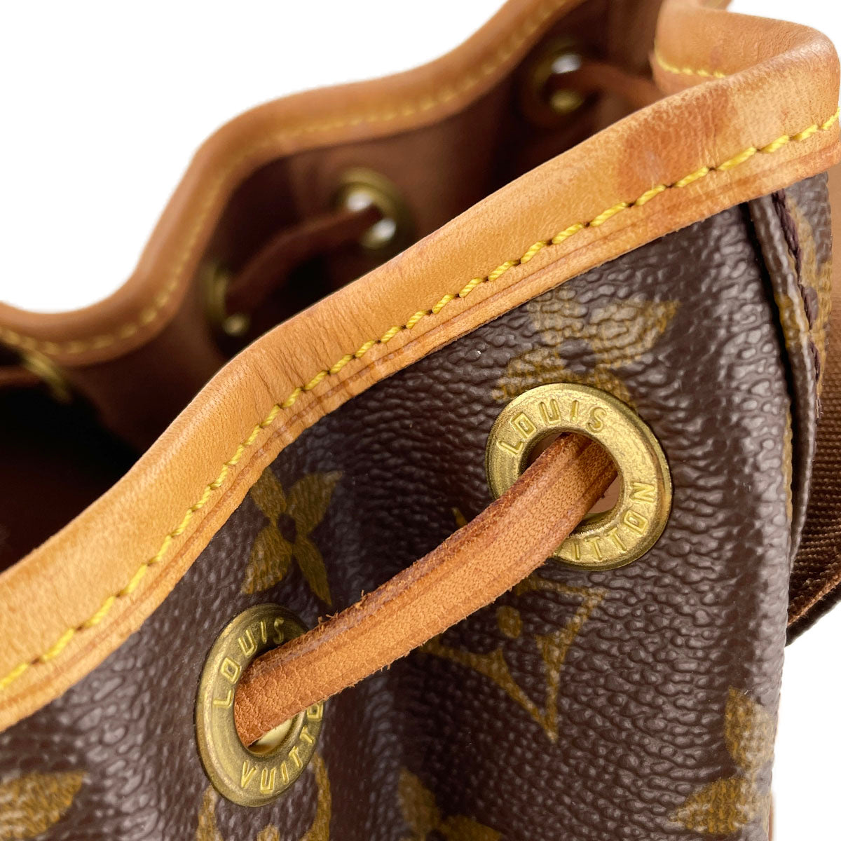 Louis Vuitton Monogram Montsouris PM Coated Canvas Brown Backpack Bag 4873
