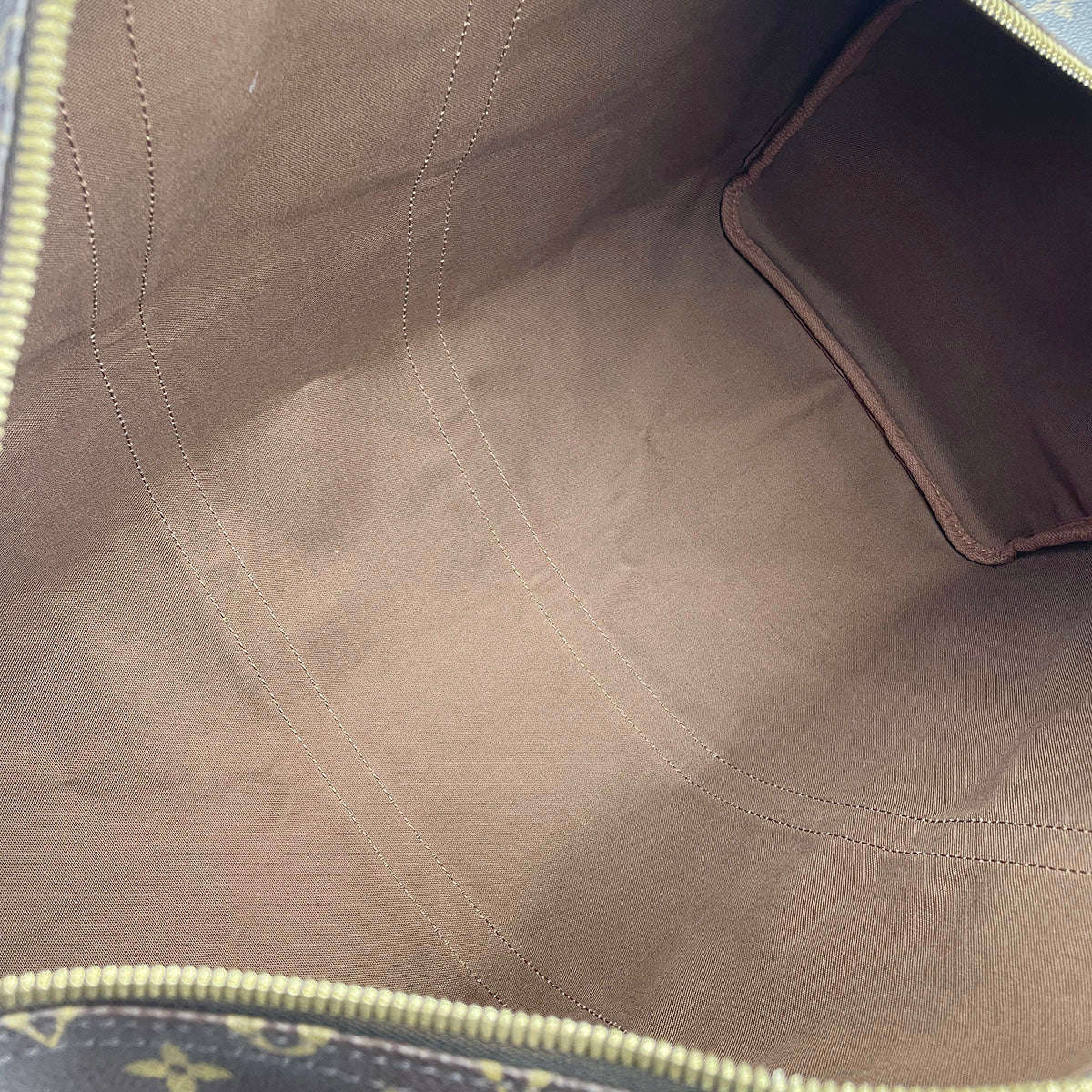 Louis Vuitton Monogram Keepall 55 Coated Canvas Fabric Brown Boston Bag 4857