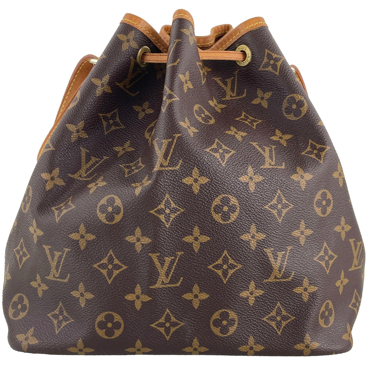 Louis Vuitton Monogram Petit Noe Coated Canvas Fabric Brown Shoulder bag 4846