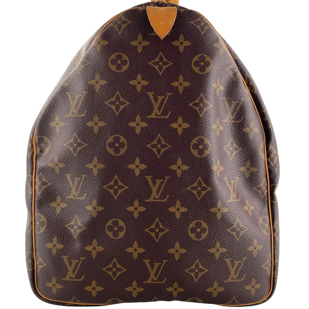 Louis Vuitton Monogram Keepall 55 Coated Canvas Fabric Brown Boston Bag 4888