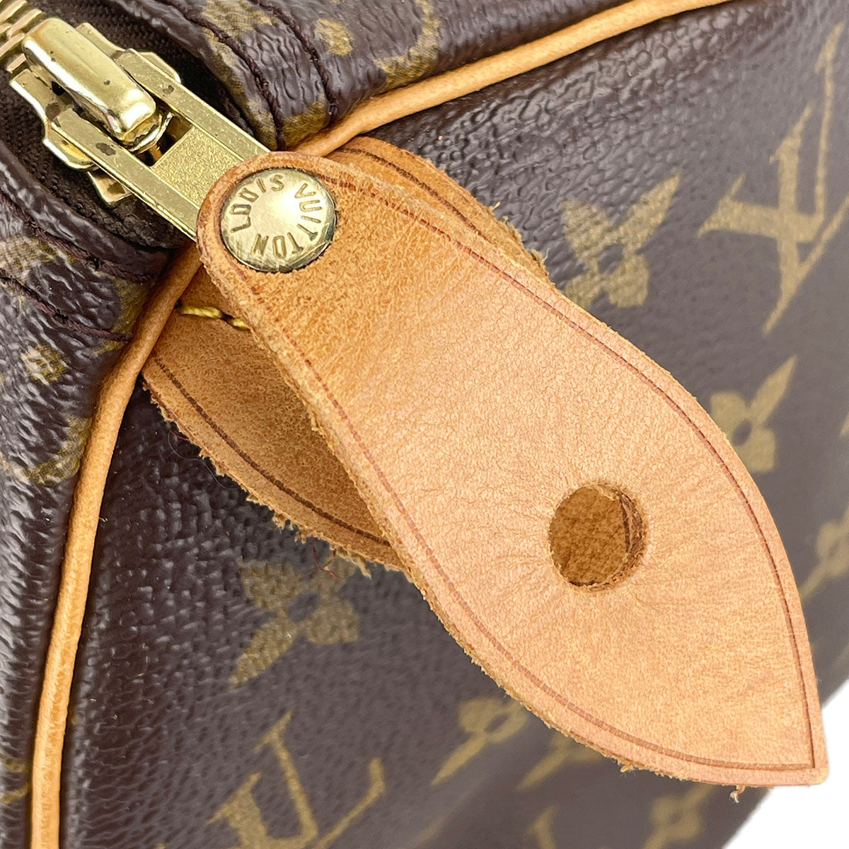 Louis Vuitton Monogram Speedy 25 Coated Canvas Fabric Brown Handbag 4938