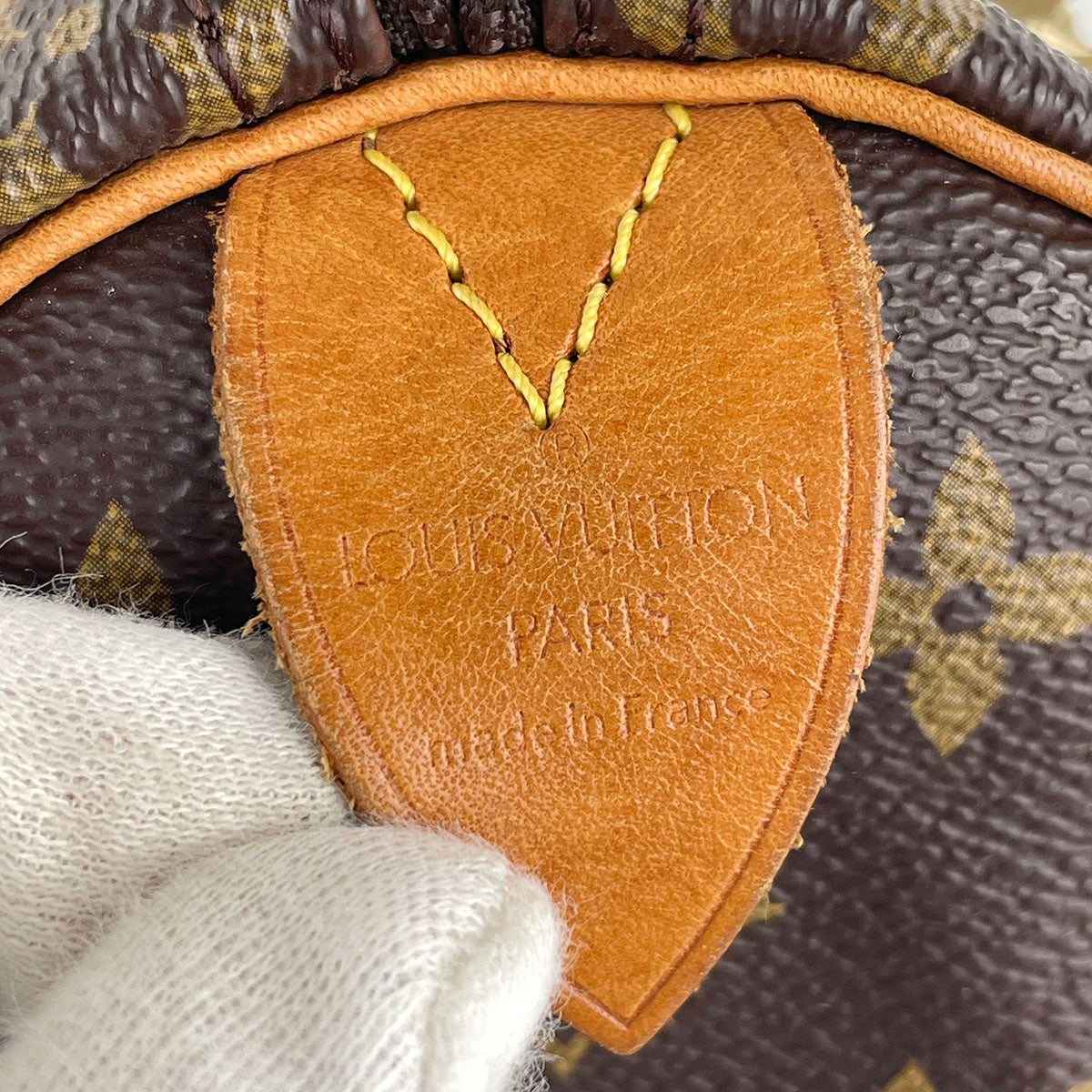 Louis Vuitton Monogram Speedy 25 Coated Canvas Fabric Brown Handbag 4941