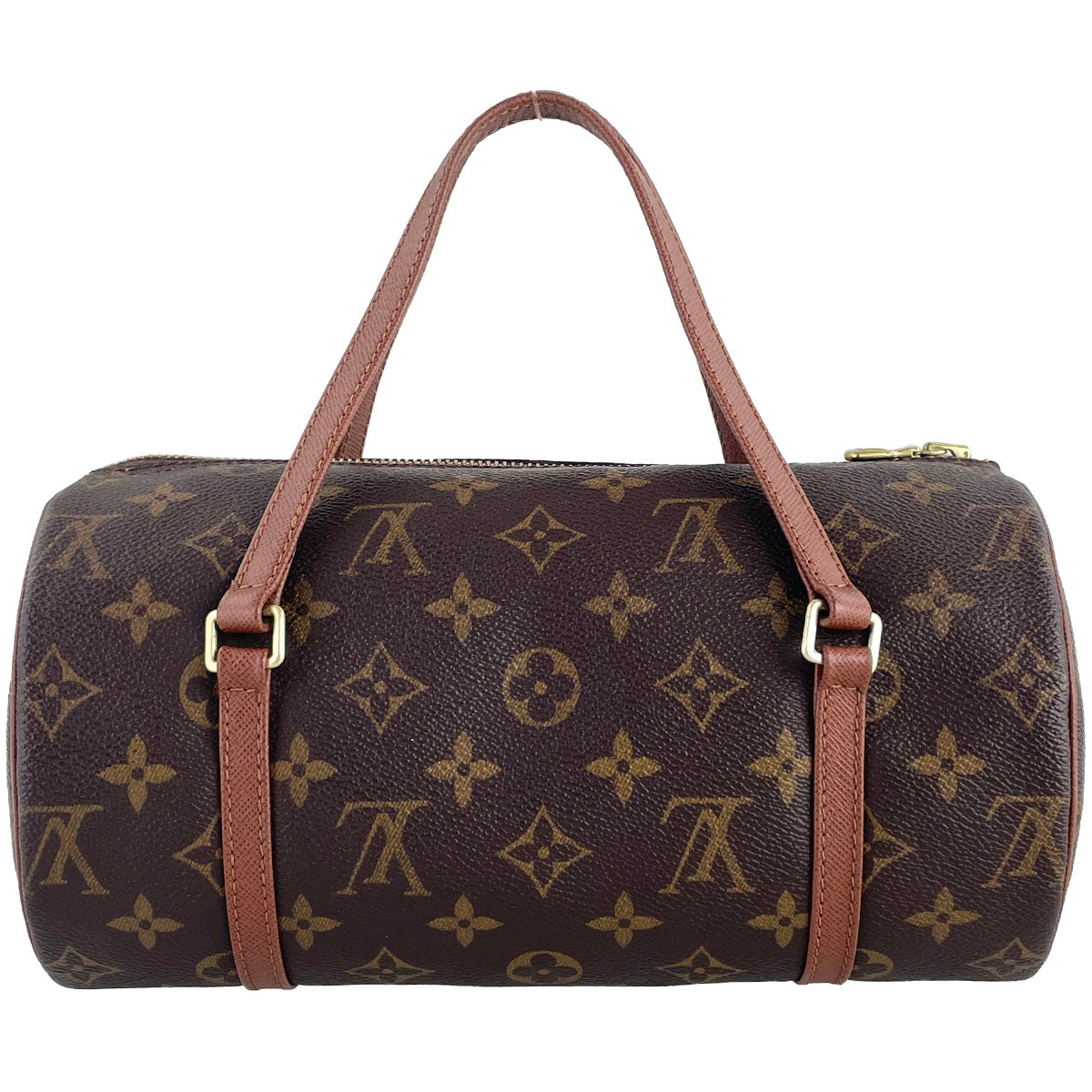 Louis Vuitton Monogram Papillon 26 Coated Canvas Leather Brown Handbag 4858