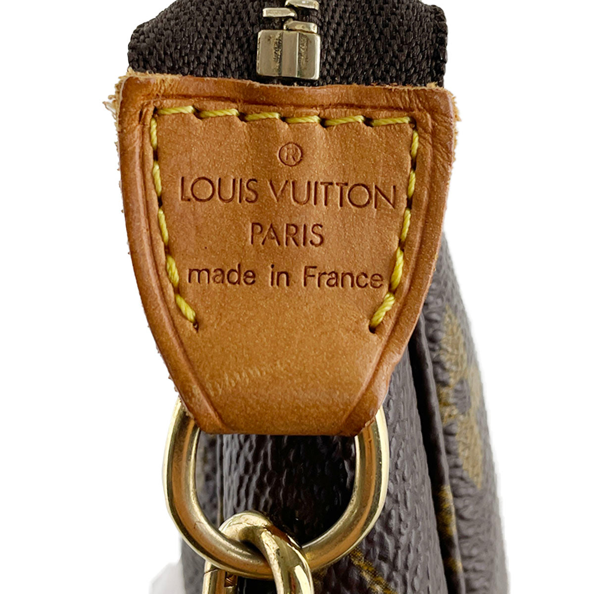 Louis Vuitton Monogram Pochette Accessoires Coated Canvas Brown Handbag 4844
