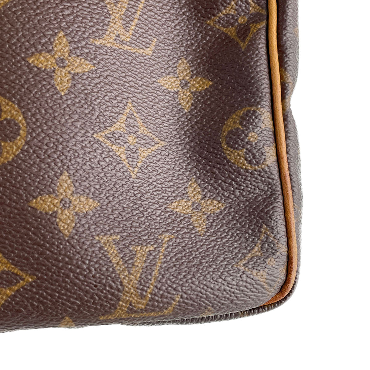 Louis Vuitton Monogram Speedy 30 Coated Canvas Fabric Brown Handbag 4885