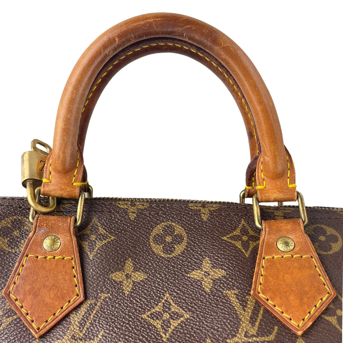Louis Vuitton Monogram Speedy 30 Coated Canvas Fabric Brown Handbag 4914