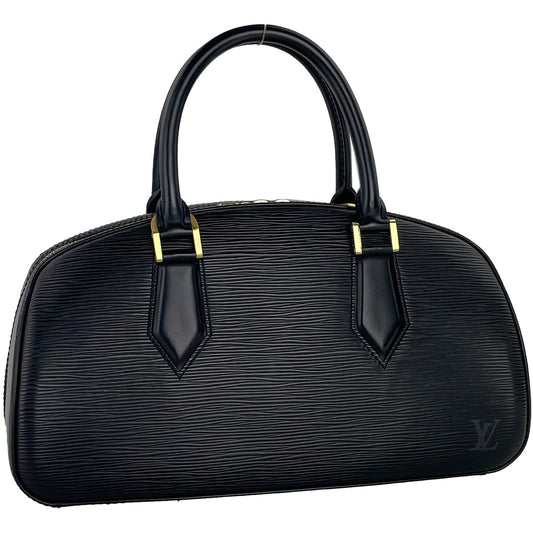 Louis Vuitton Epi Jasmine Leather Suede Black Handbag 4929