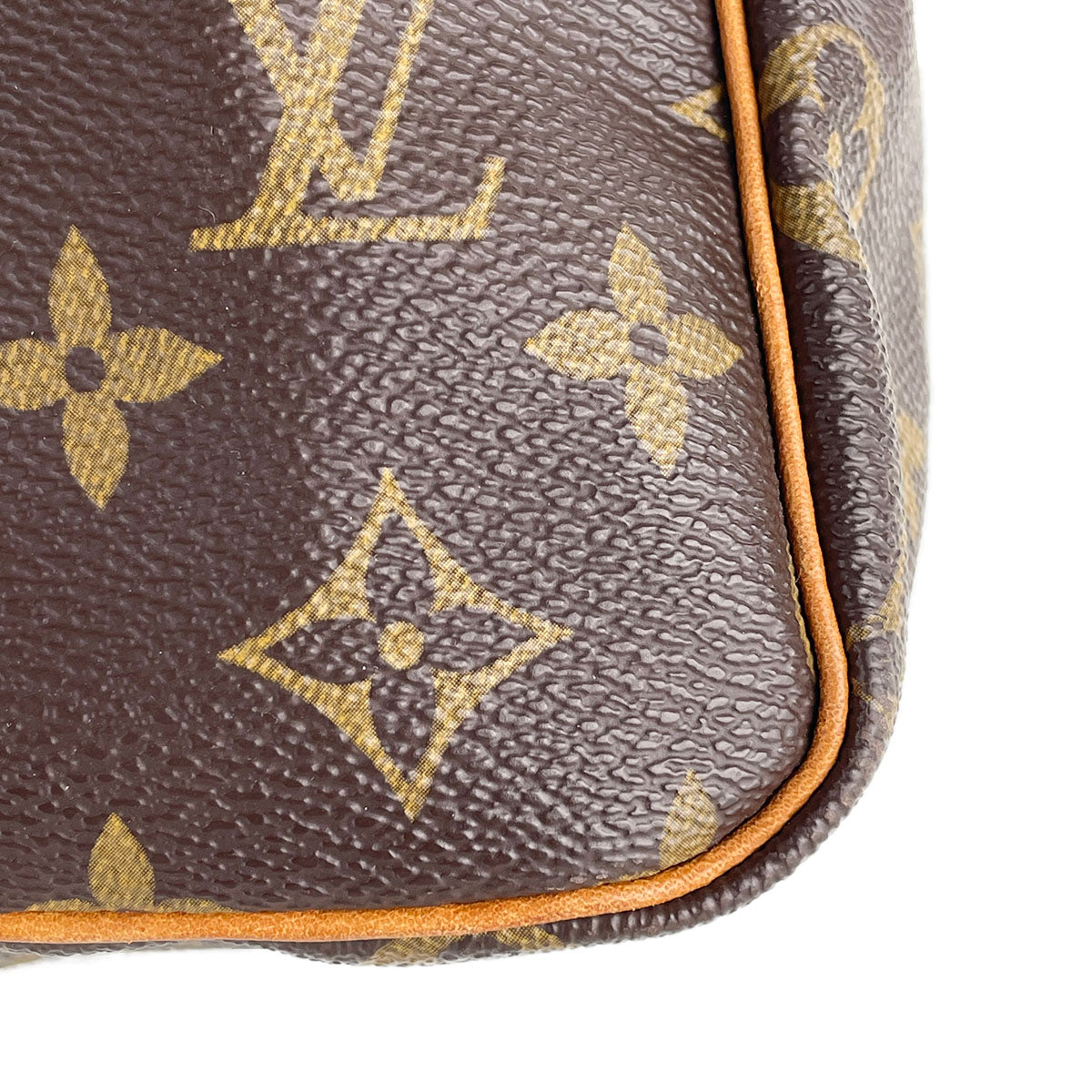 Louis Vuitton Monogram Speedy 25 Coated Canvas Fabric Brown Handbag 4941