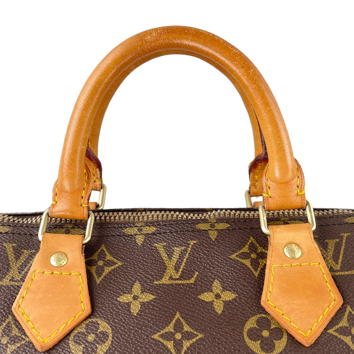 Louis Vuitton Monogram Speedy 40 Coated Canvas Fabric Brown Handbag 4850
