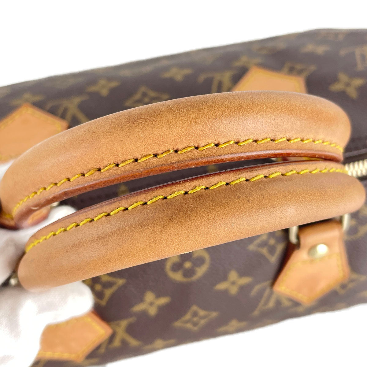 Louis Vuitton Monogram Speedy 30 Coated Canvas Fabric Brown Handbag 4931
