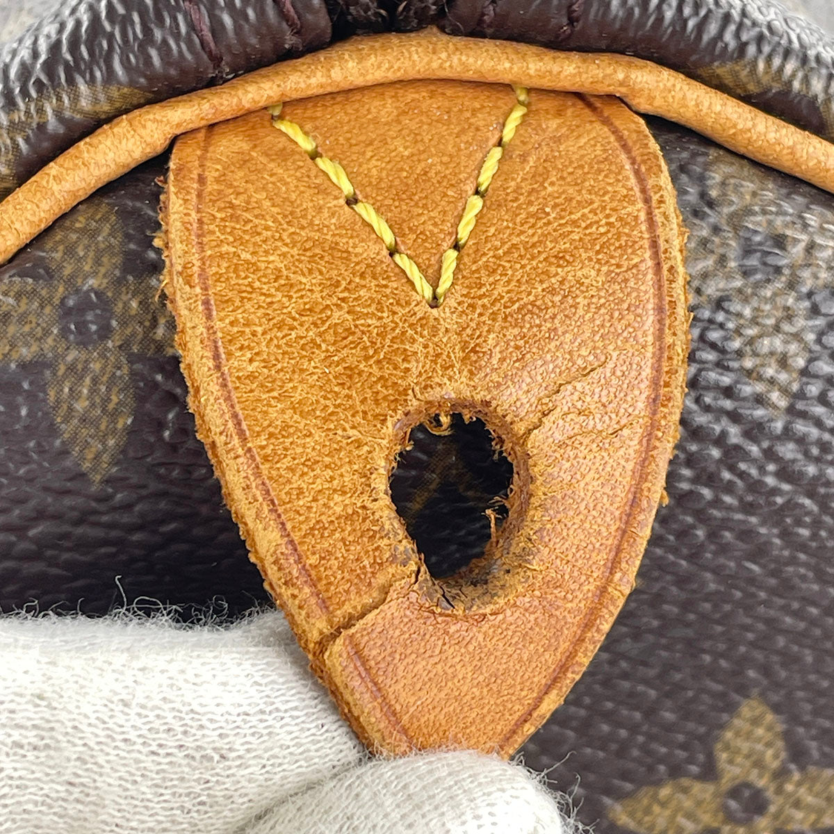 Louis Vuitton Monogram Speedy 30 Coated Canvas Fabric Brown Handbag 4935