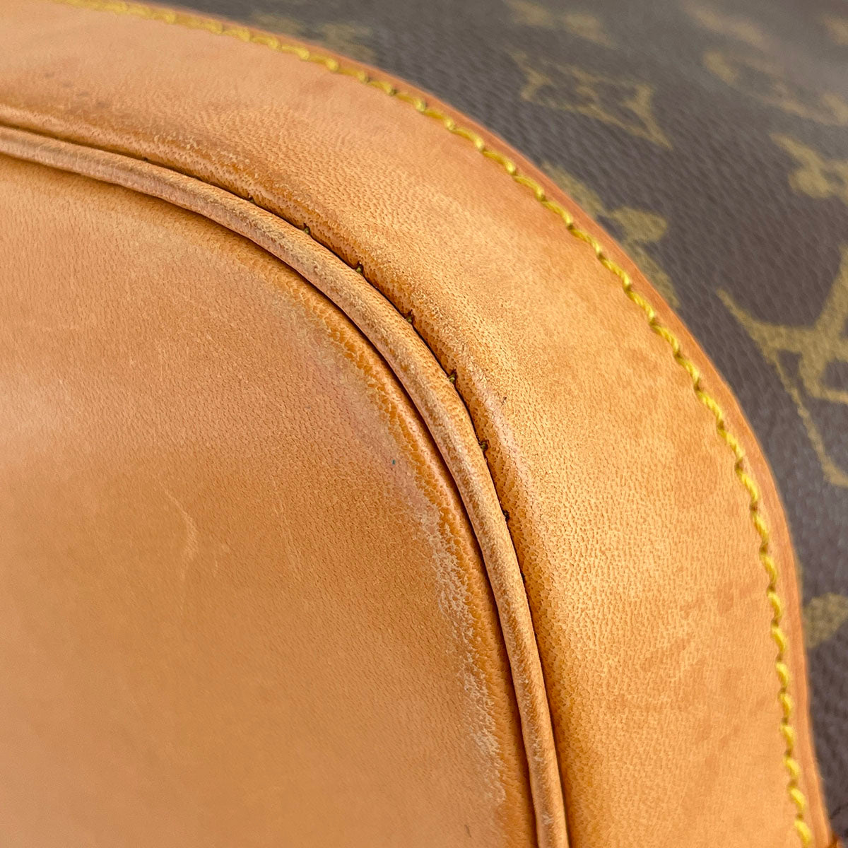 Louis Vuitton Monogram Alma 2way Coated Canvas Fabric Brown Handbag 4902
