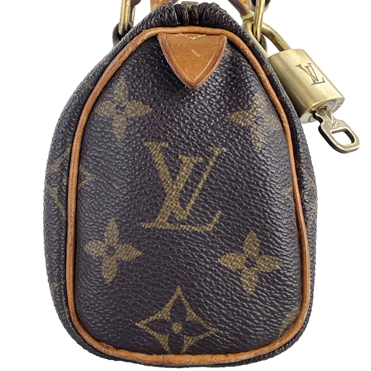 Louis Vuitton Monogram Mini speedy 2way Coated Canvas Fabric Brown Handbag 4901