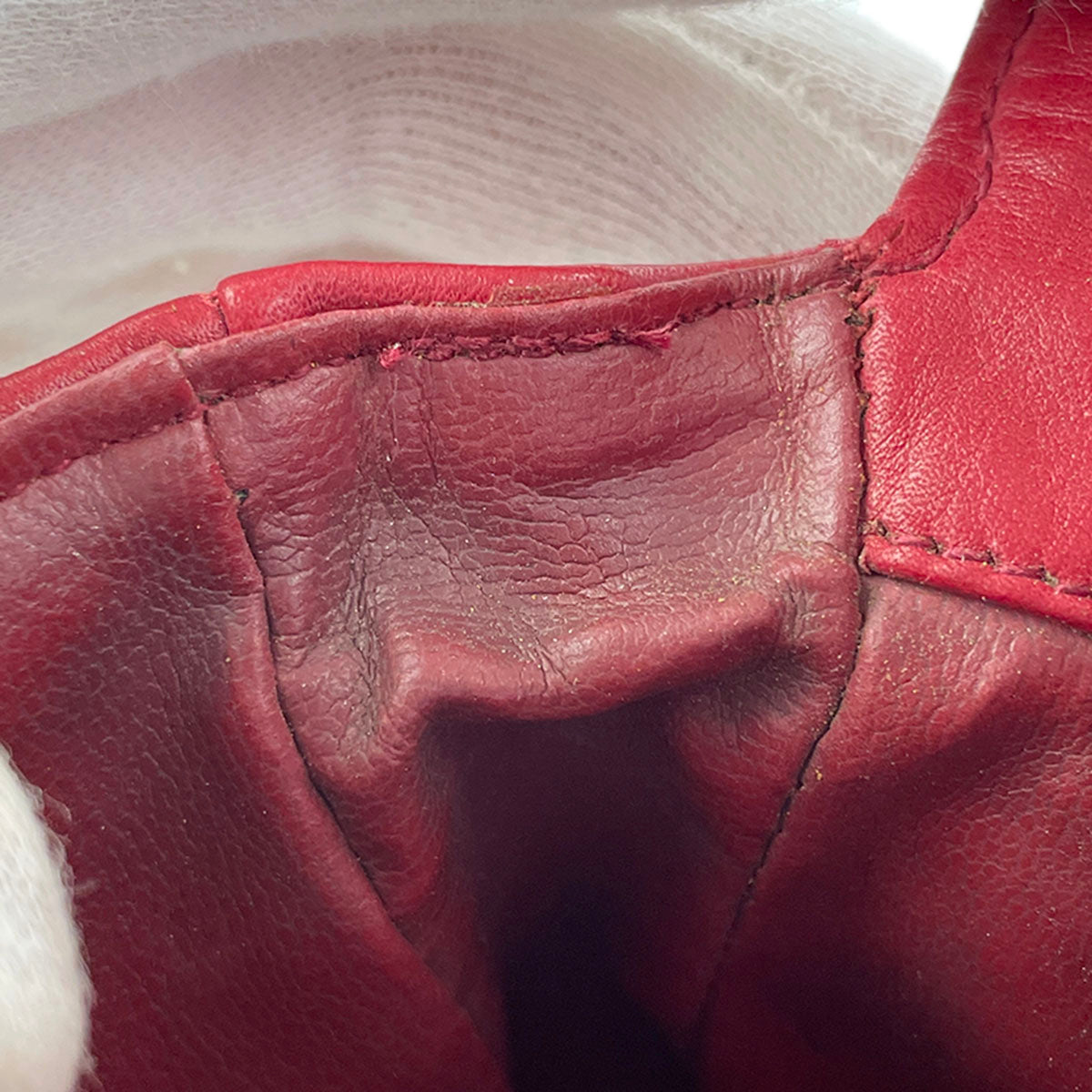 CHANEL Matelasse Lambskin Leather Red Waist bag 4921
