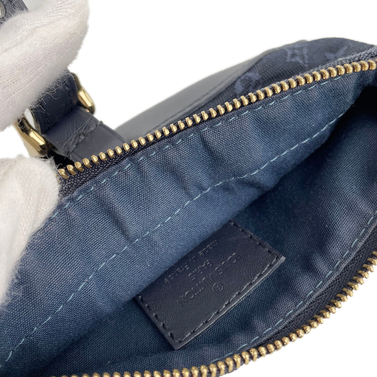 Louis Vuitton Monogram Mini Ann Sophie Canvas Fabric Navy Pouch 4889