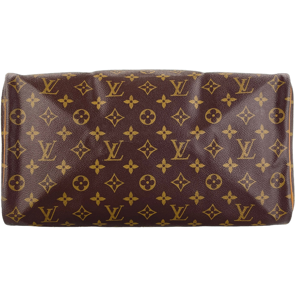 Louis Vuitton Monogram Speedy 35 Coated Canvas Fabric Brown Handbag 4849
