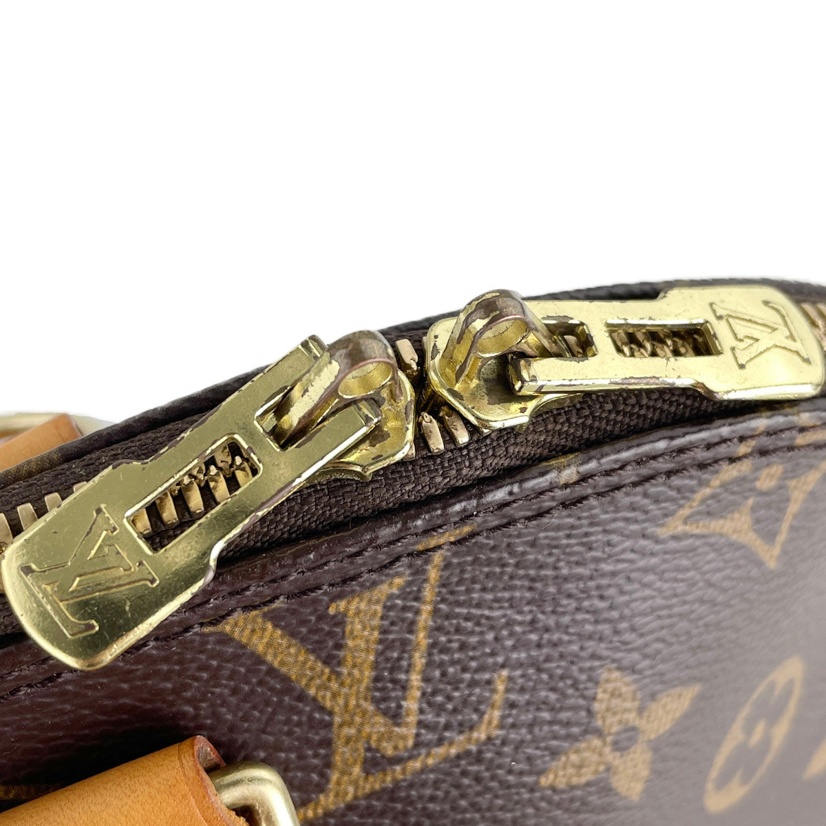 Louis Vuitton Monogram Alma 2way Coated Canvas Fabric Brown Handbag 4882
