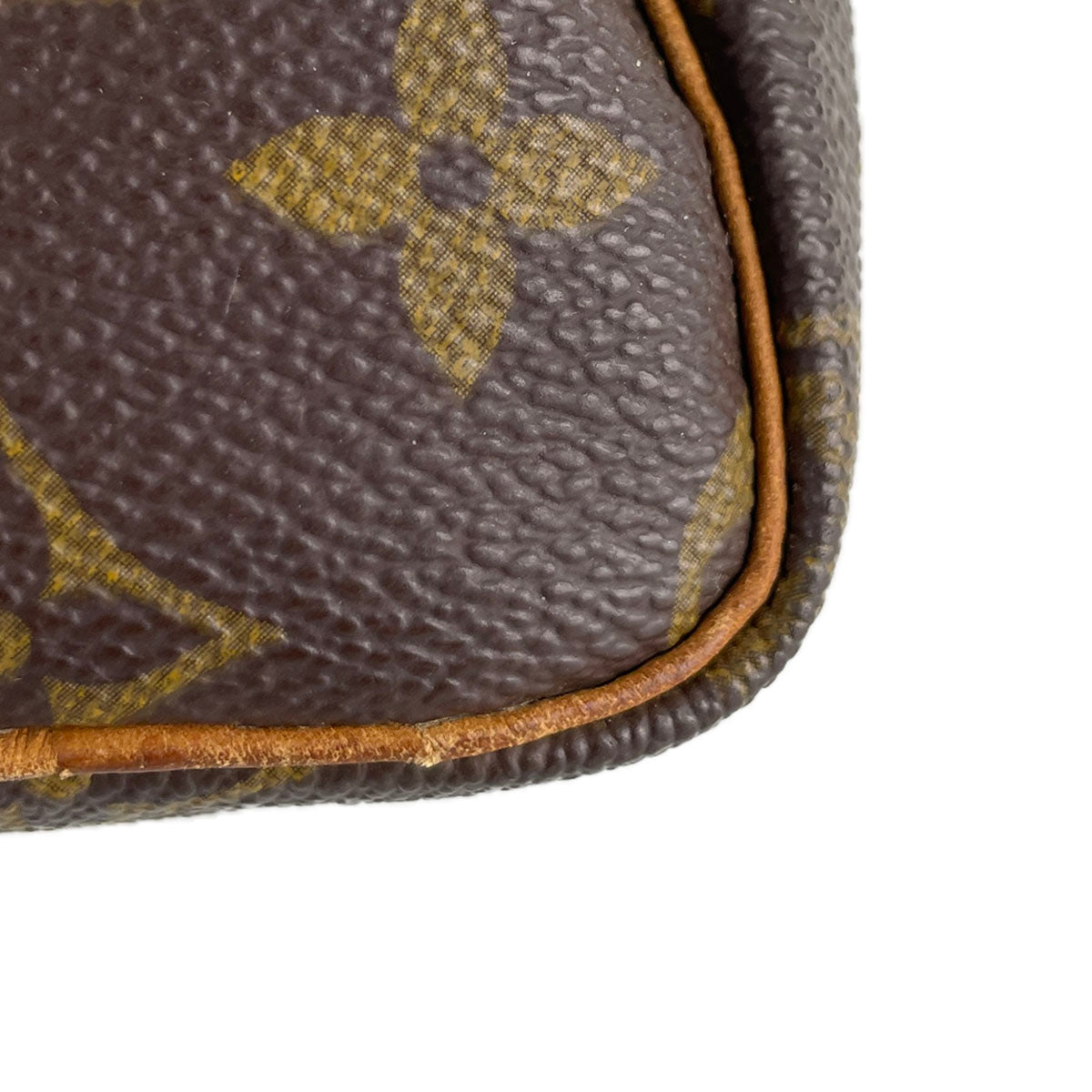 Louis Vuitton Monogram Mini speedy 2way Coated Canvas Fabric Brown Handbag 4877