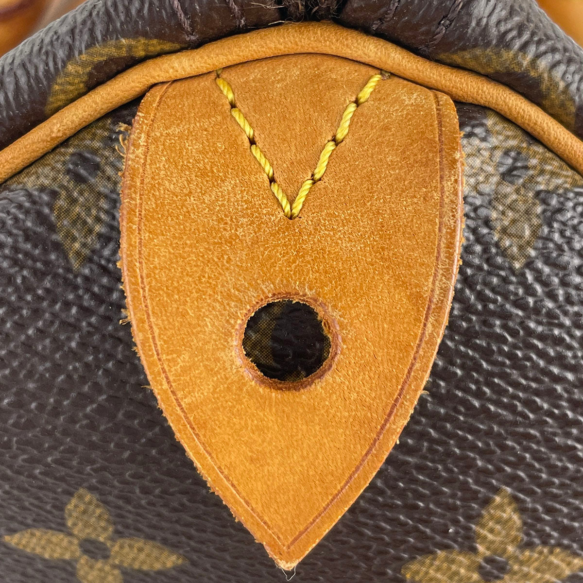 Louis Vuitton Monogram Speedy 30 Coated Canvas Fabric Brown Handbag 4924
