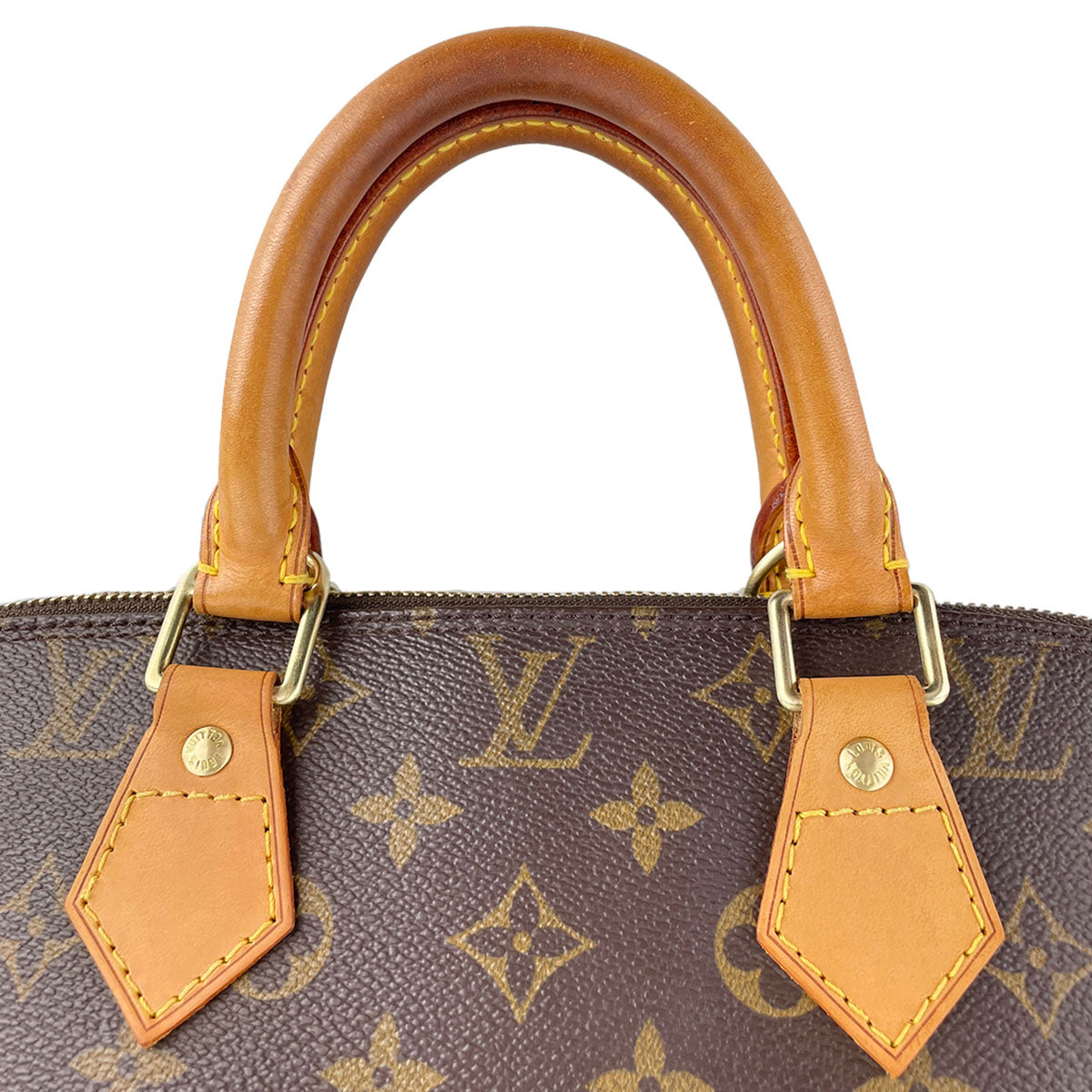 Louis Vuitton Monogram Alma Coated Canvas Fabric Brown Handbag 4881
