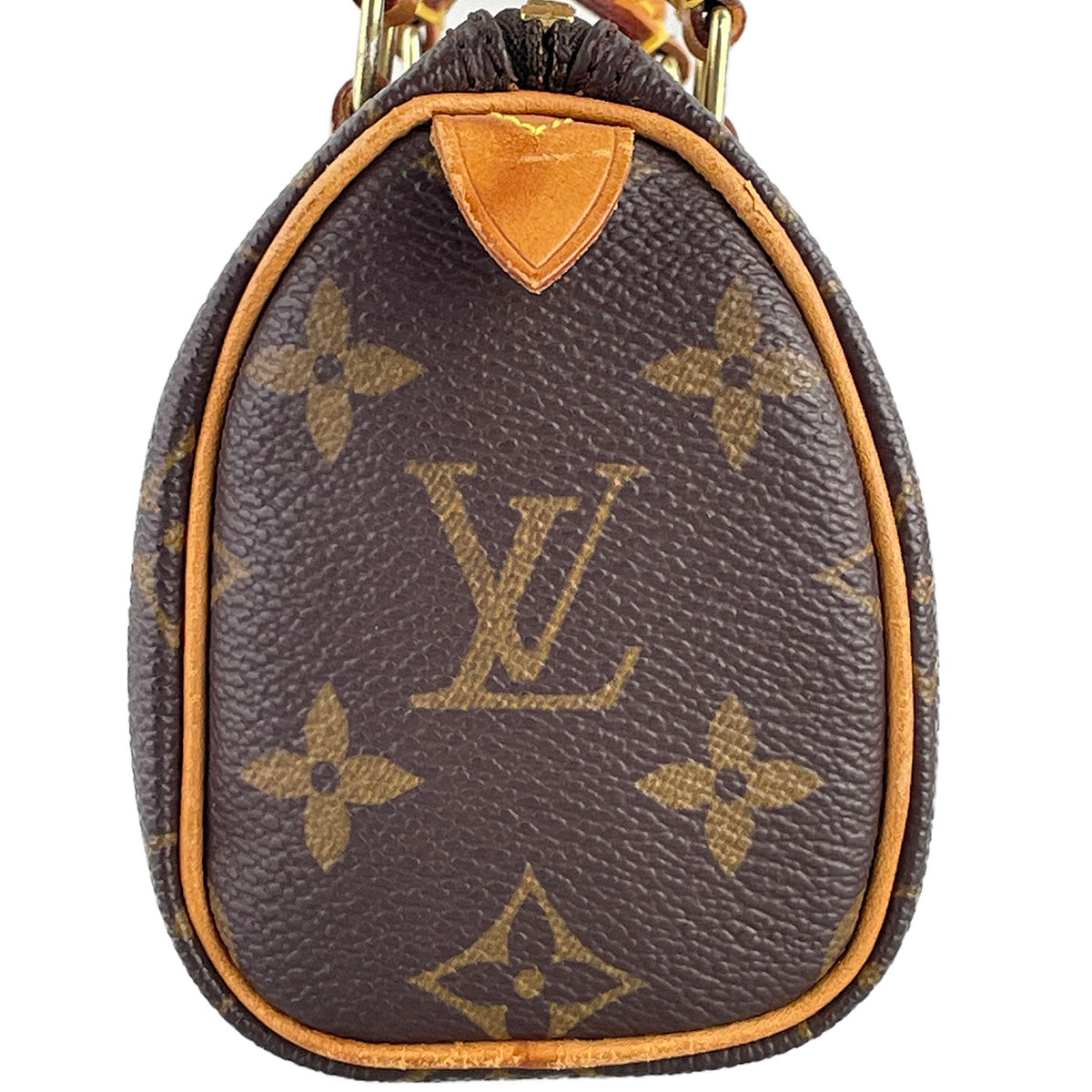 Louis Vuitton Monogram Mini speedy 2way Coated Canvas Fabric Brown Handbag 4853