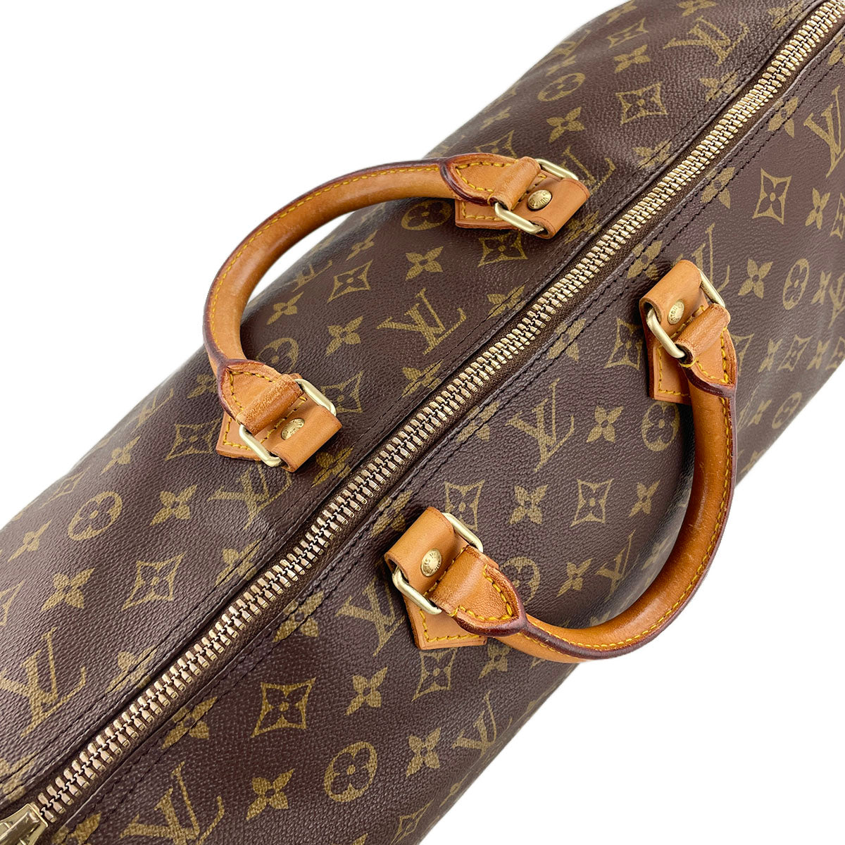 Louis Vuitton Monogram Speedy 40 Coated Canvas Fabric Brown Handbag 4850