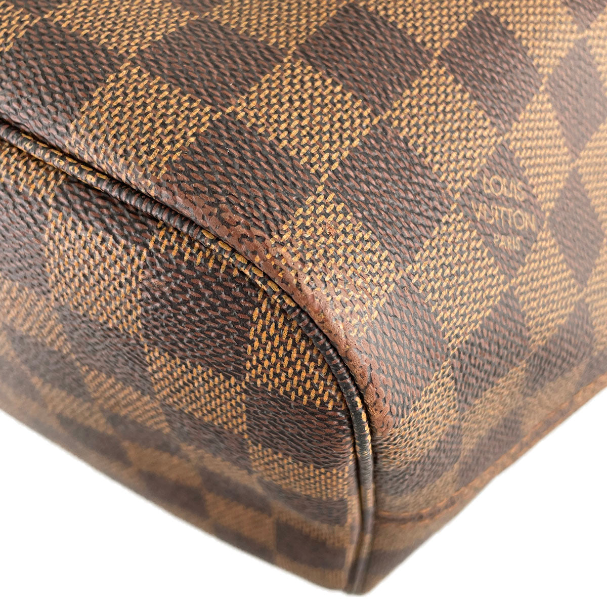 Louis Vuitton Damier Neverfull MM Coated Canvas Fabric Brown Tote bag 4826