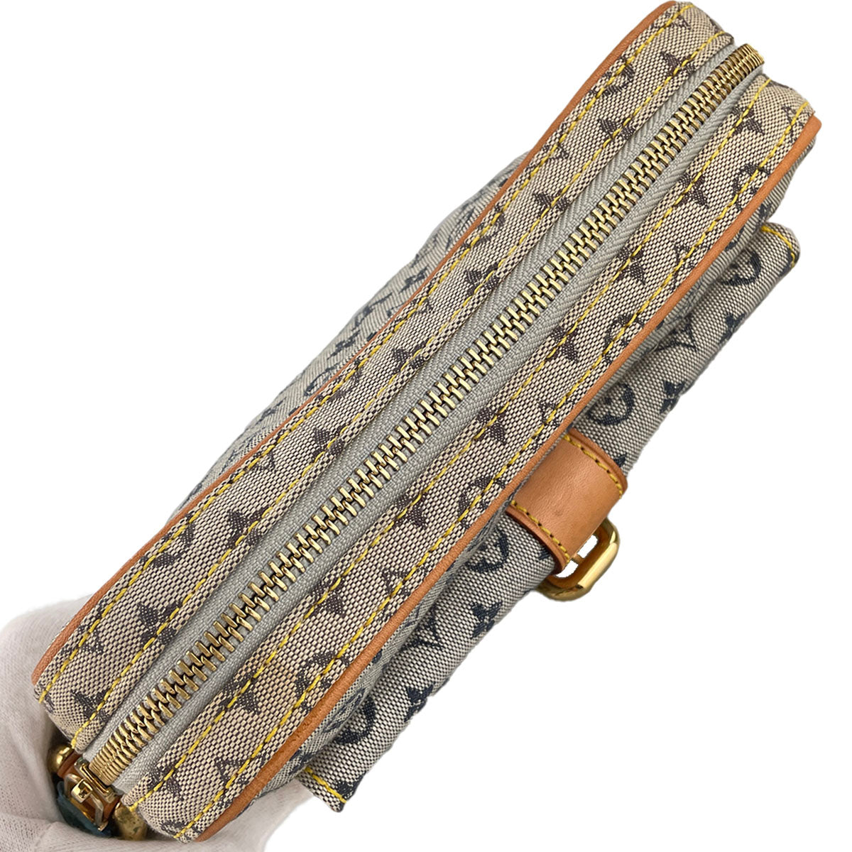 Louis Vuitton Monogram Mini Juliet MM Canvas Fabric Blue Shoulder bag 4918