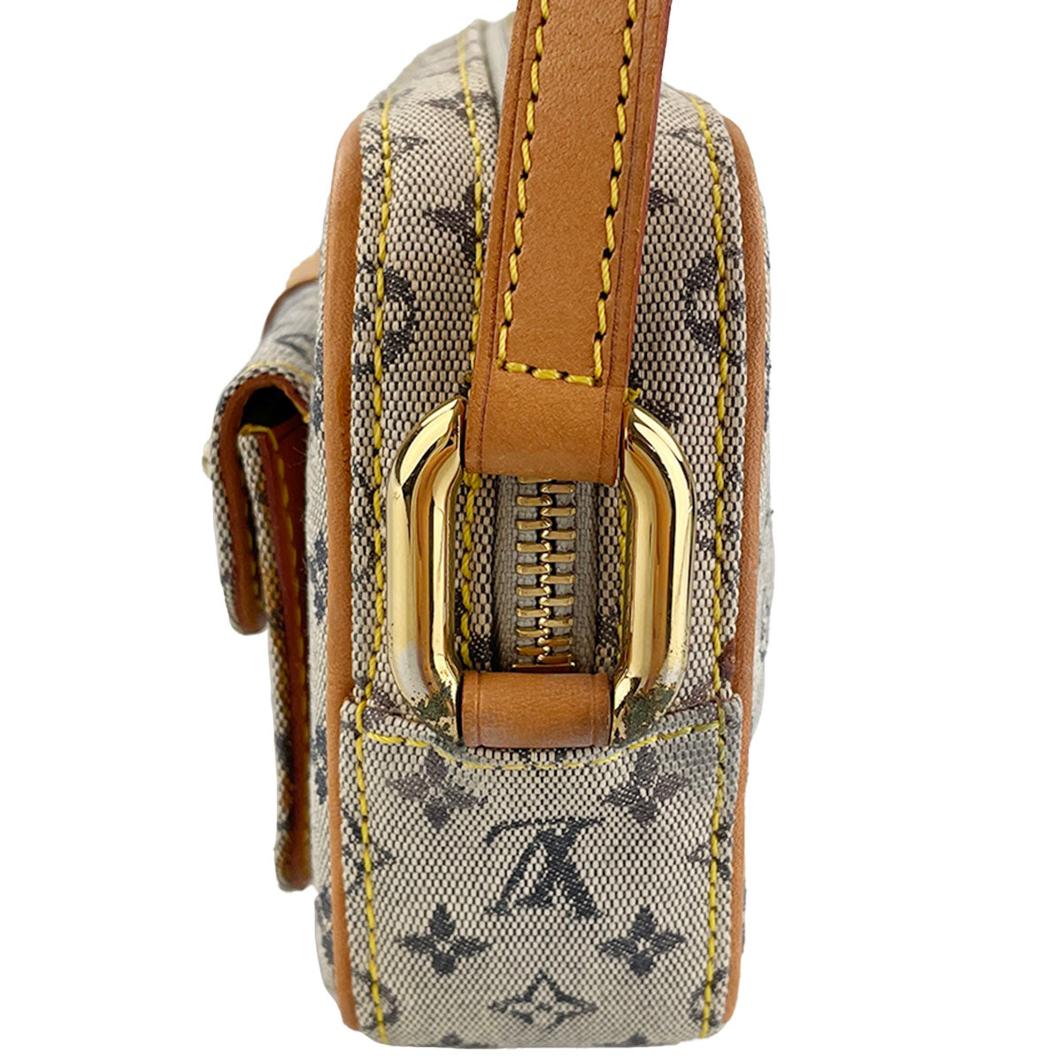 Louis Vuitton Monogram Mini Juliet MM Canvas Fabric Blue Shoulder bag 4918