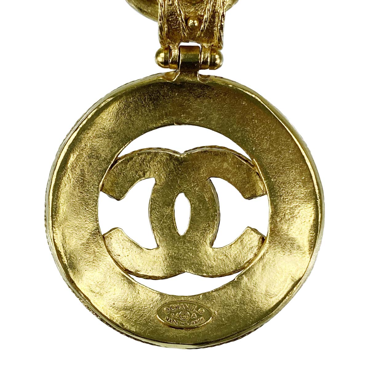 CHANEL CC Logos Gold-tone Gold Necklace 64