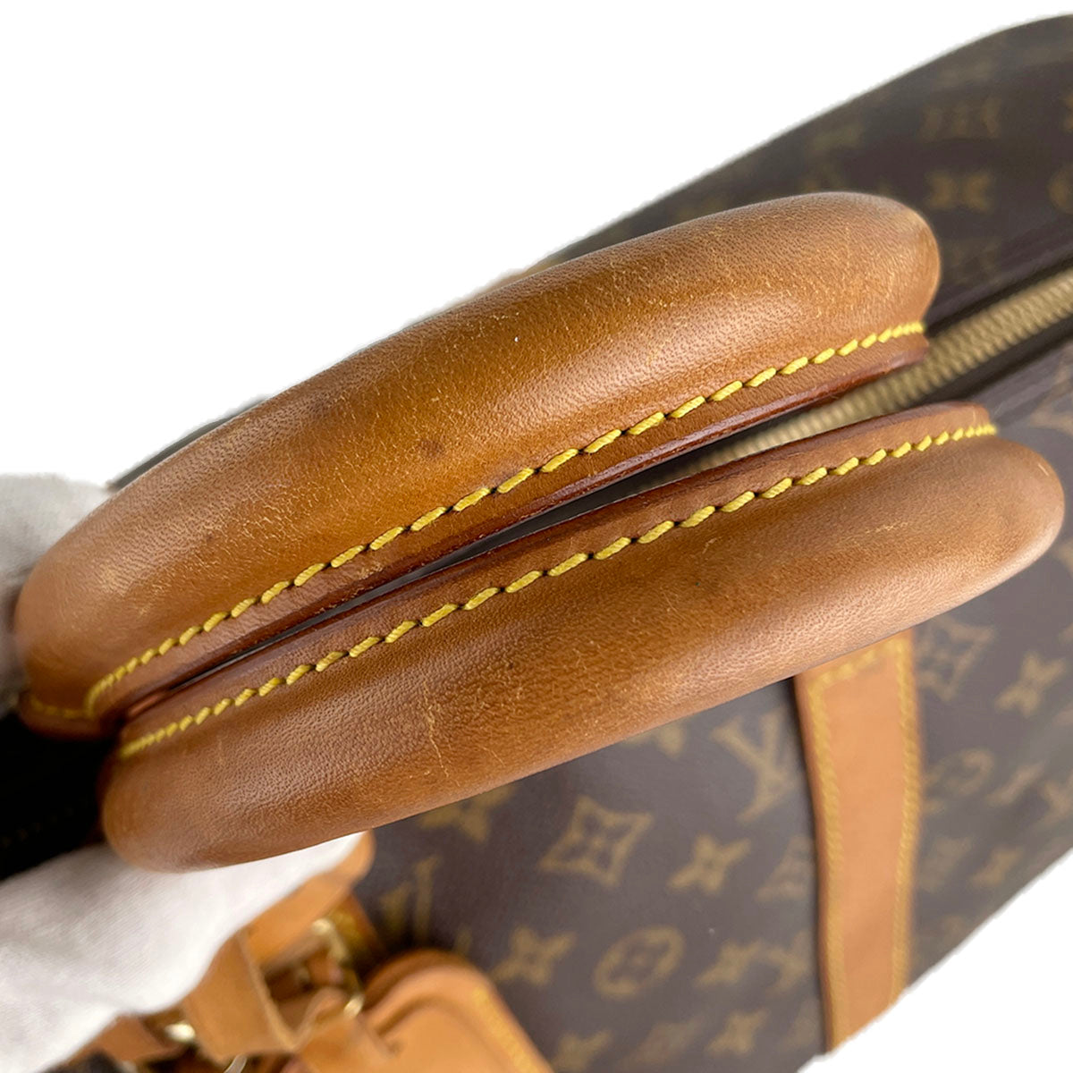 Louis Vuitton Monogram Keepall 45 Coated Canvas Fabric Brown Boston Bag 4824