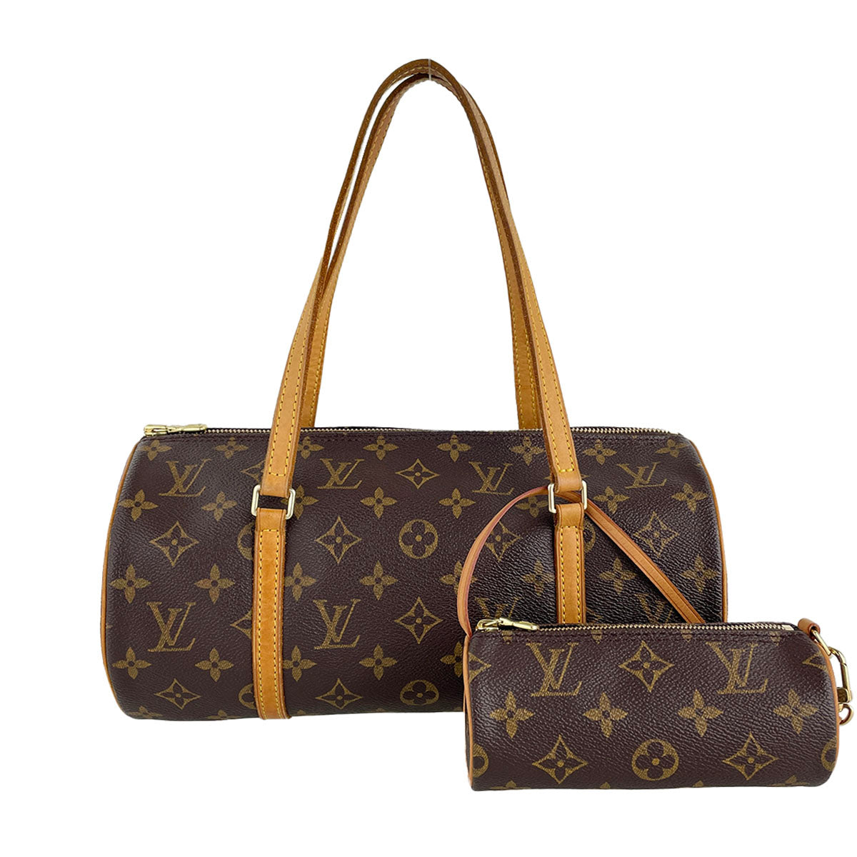Louis Vuitton Monogram Papillon 30 Coated Canvas Brown Handbag 4936