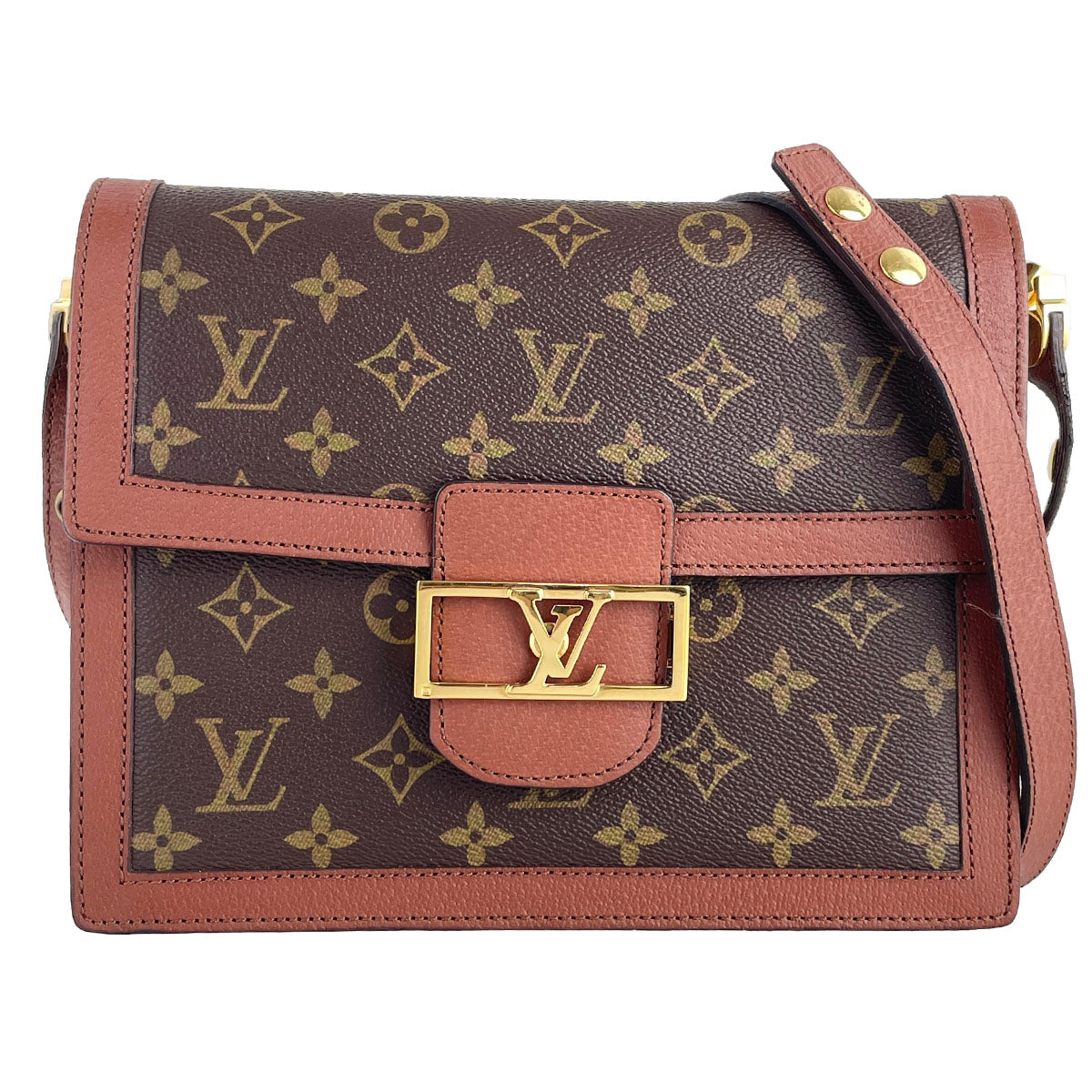 Louis Vuitton Monogram Sac Dauphine Coated Canvas Brown Shoulder bag 4908