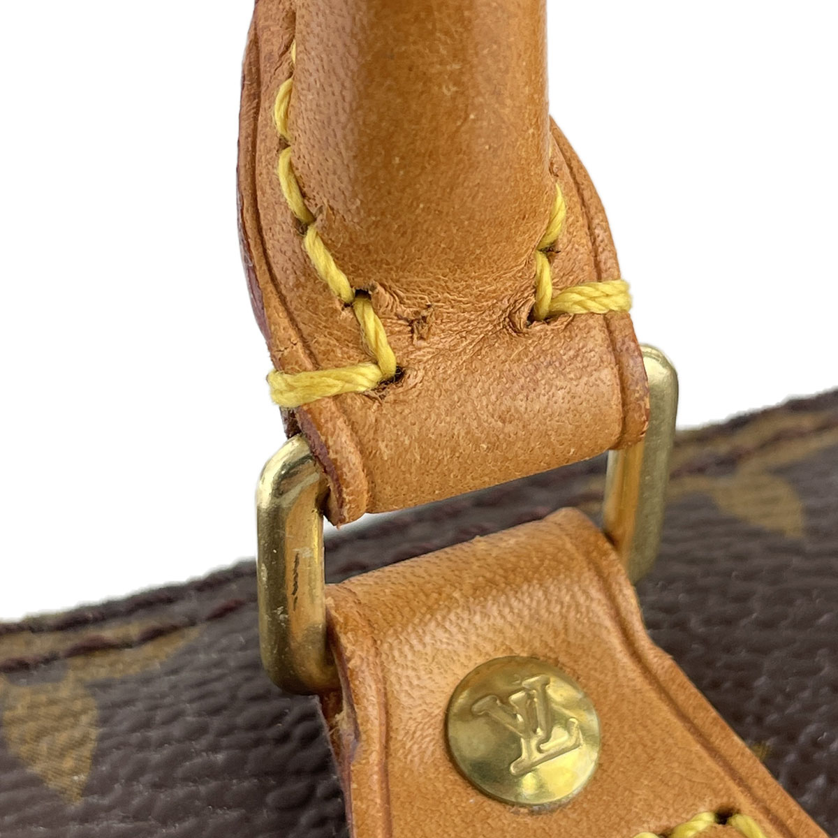 Louis Vuitton Monogram Mini speedy 2way Coated Canvas Fabric Brown Handbag 4853