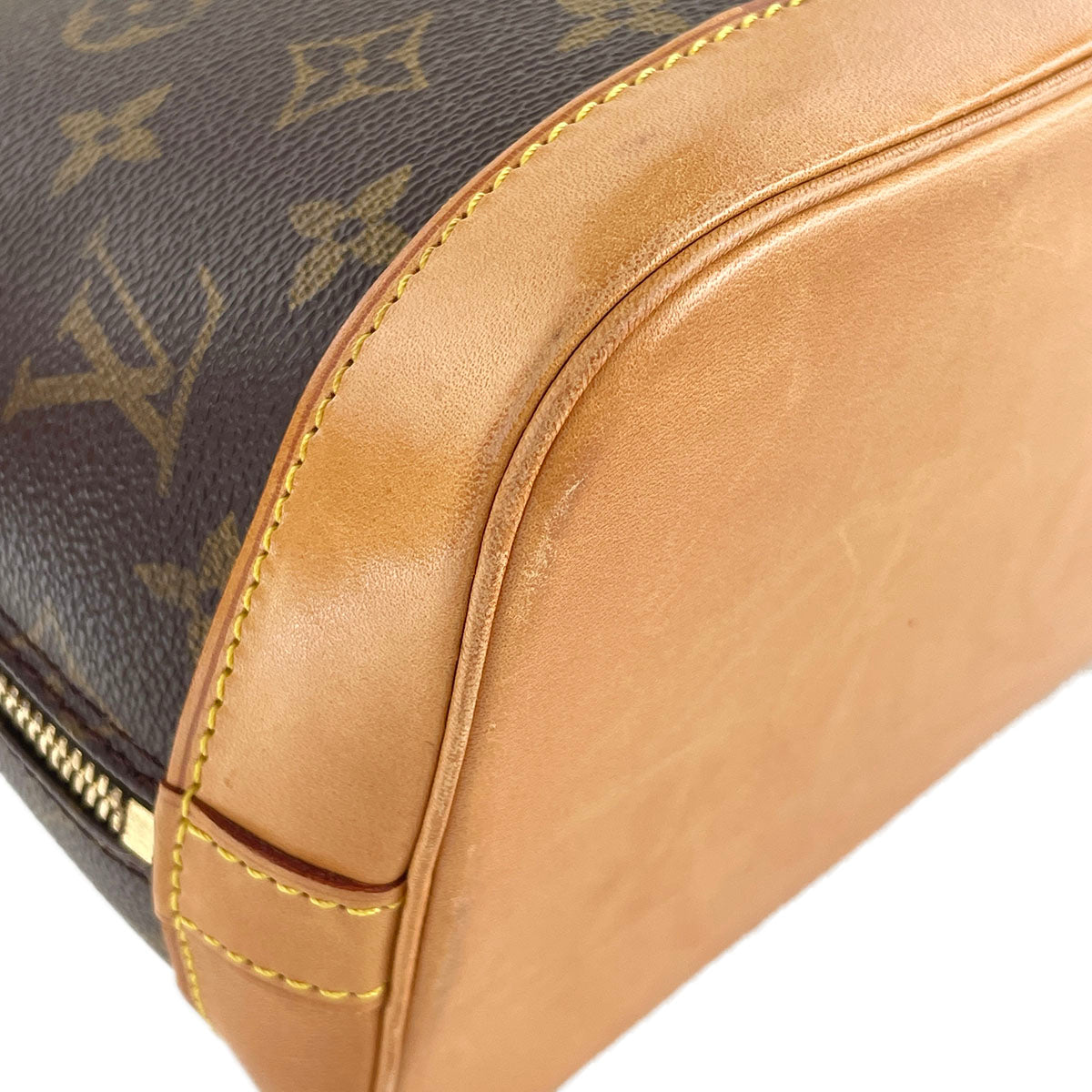 Louis Vuitton Monogram Alma Coated Canvas Fabric Brown Handbag 4912