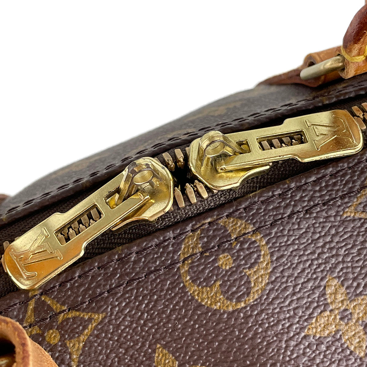 Louis Vuitton Monogram Keepall 45 Coated Canvas Fabric Brown Boston Bag 4824