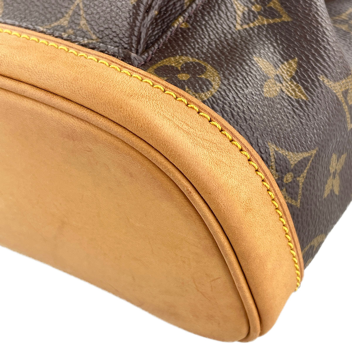 Louis Vuitton Monogram Montsouris PM Coated Canvas Brown Backpack Bag 4873