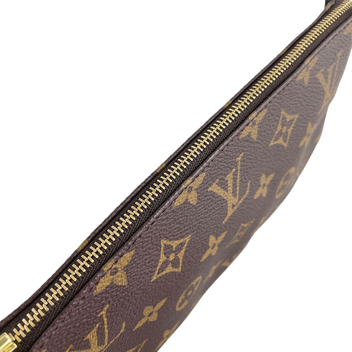 Louis Vuitton Monogram Pochette Accessoires Coated Canvas Brown Handbag 4920