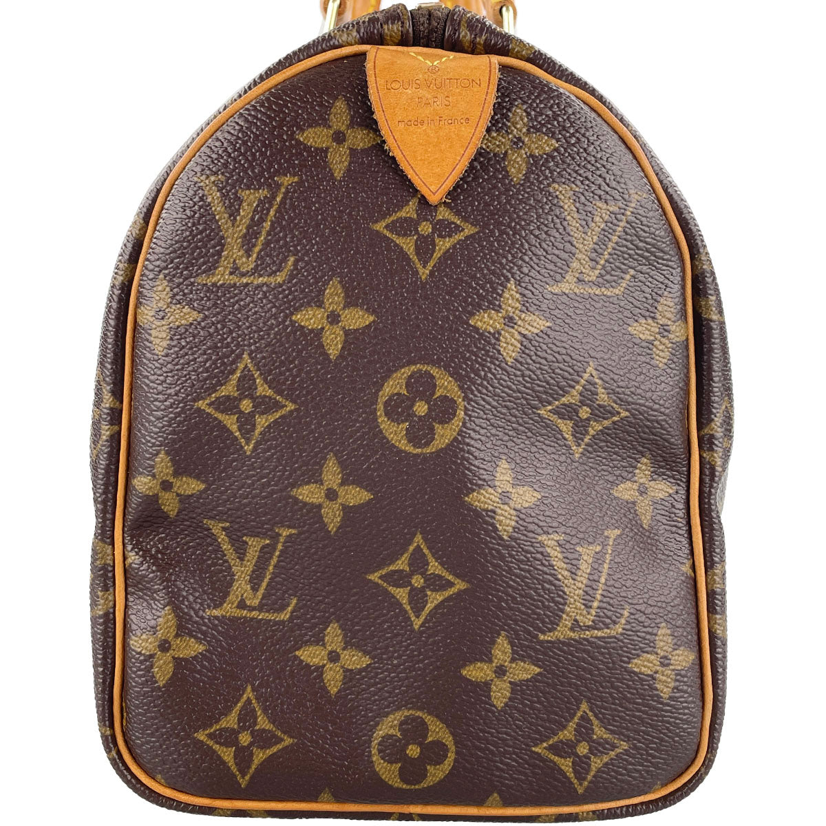 Louis Vuitton Monogram Speedy 25 Coated Canvas Fabric Brown Handbag 4938