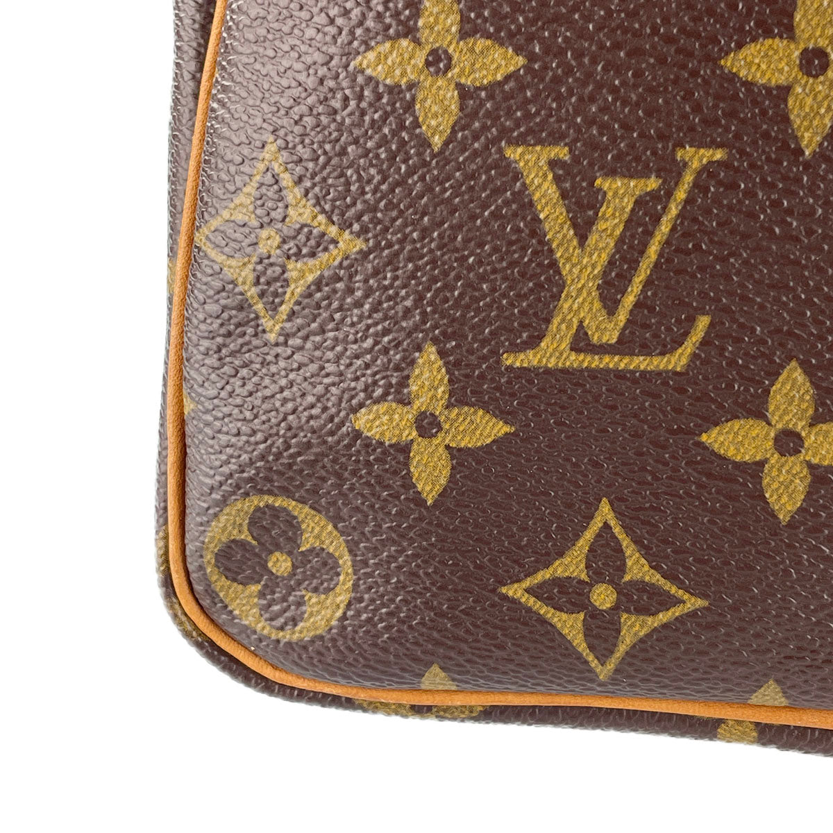 Louis Vuitton Monogram Speedy 35 Coated Canvas Fabric Brown Handbag 4849