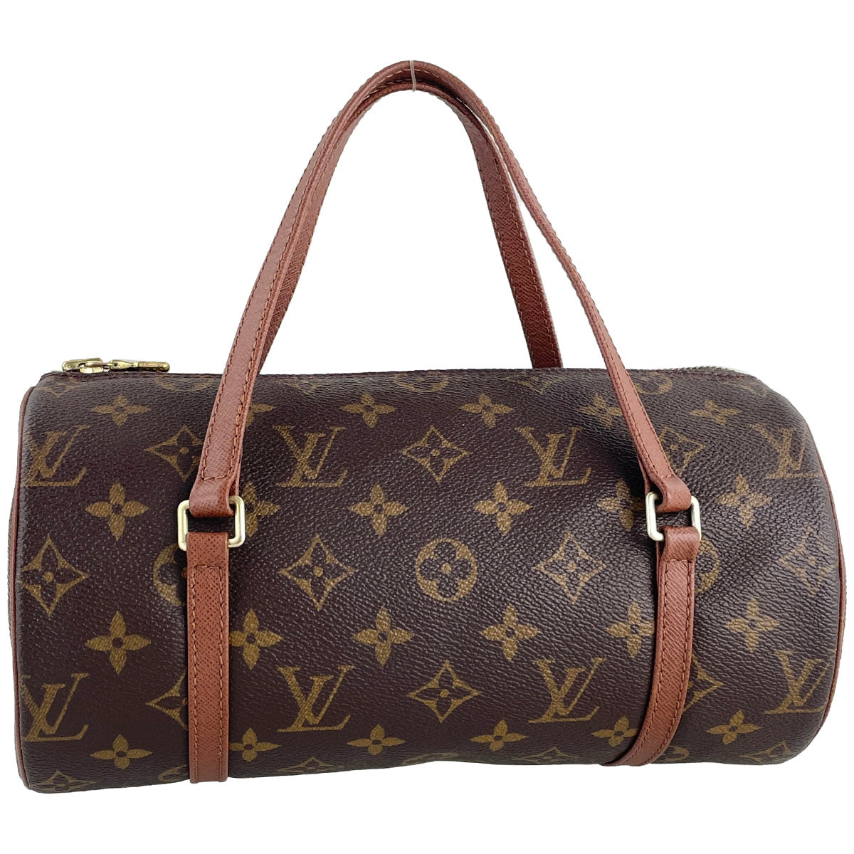 Louis Vuitton Monogram Papillon 26 Coated Canvas Leather Brown Handbag 4858