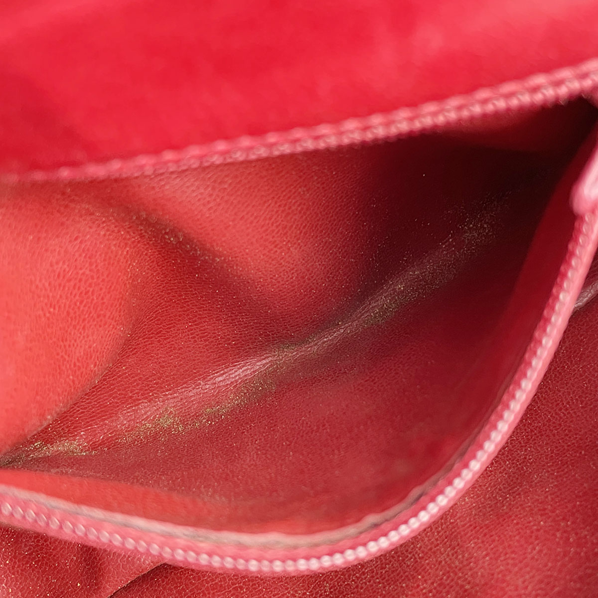 CHANEL Matelasse Lambskin Leather Red Waist bag 4856