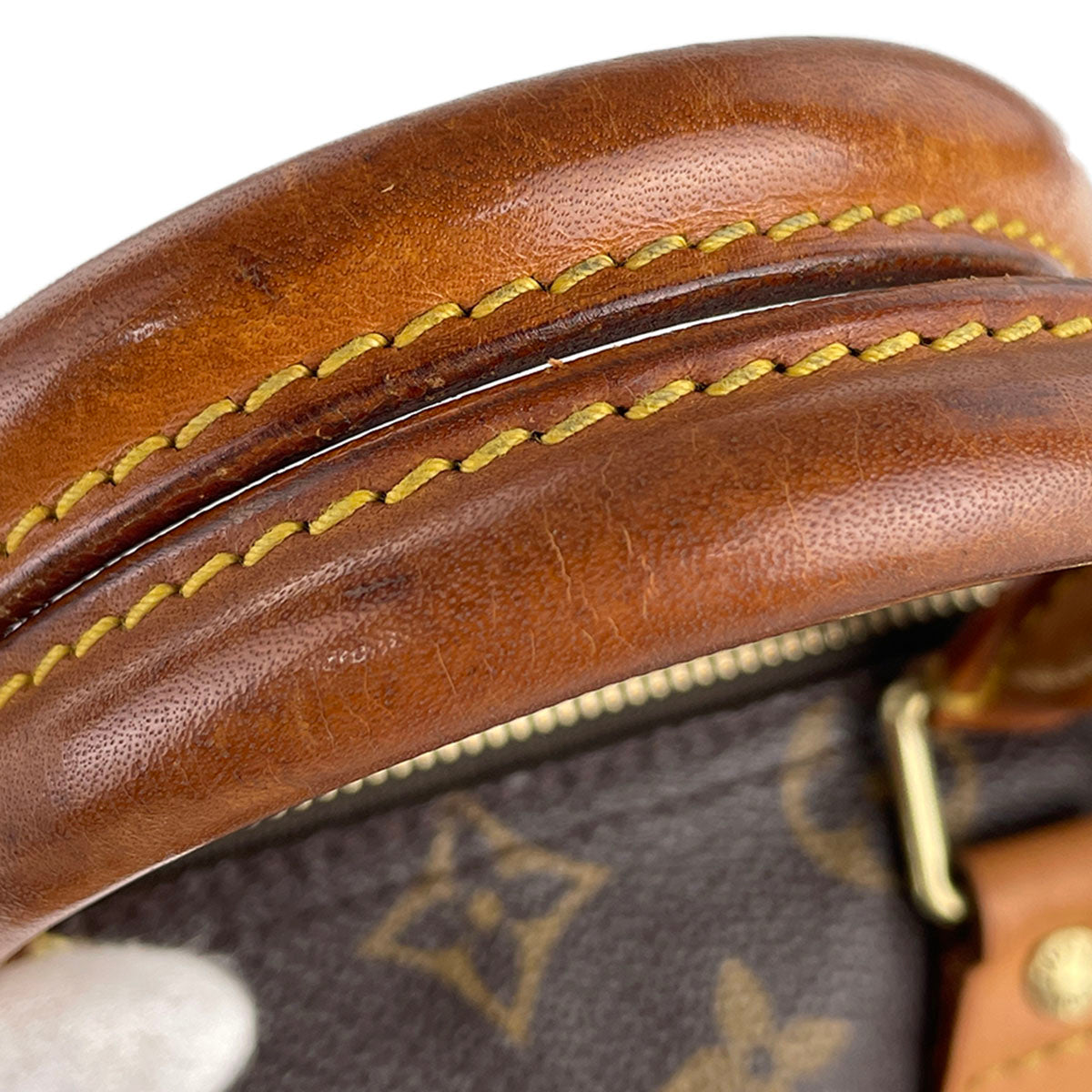Louis Vuitton Monogram Speedy 25 Coated Canvas Fabric Brown Handbag 4897