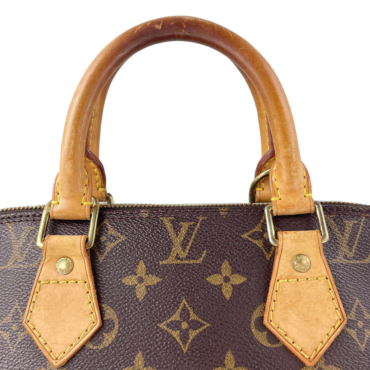 Louis Vuitton Monogram Alma Coated Canvas Fabric Brown Handbag 4913