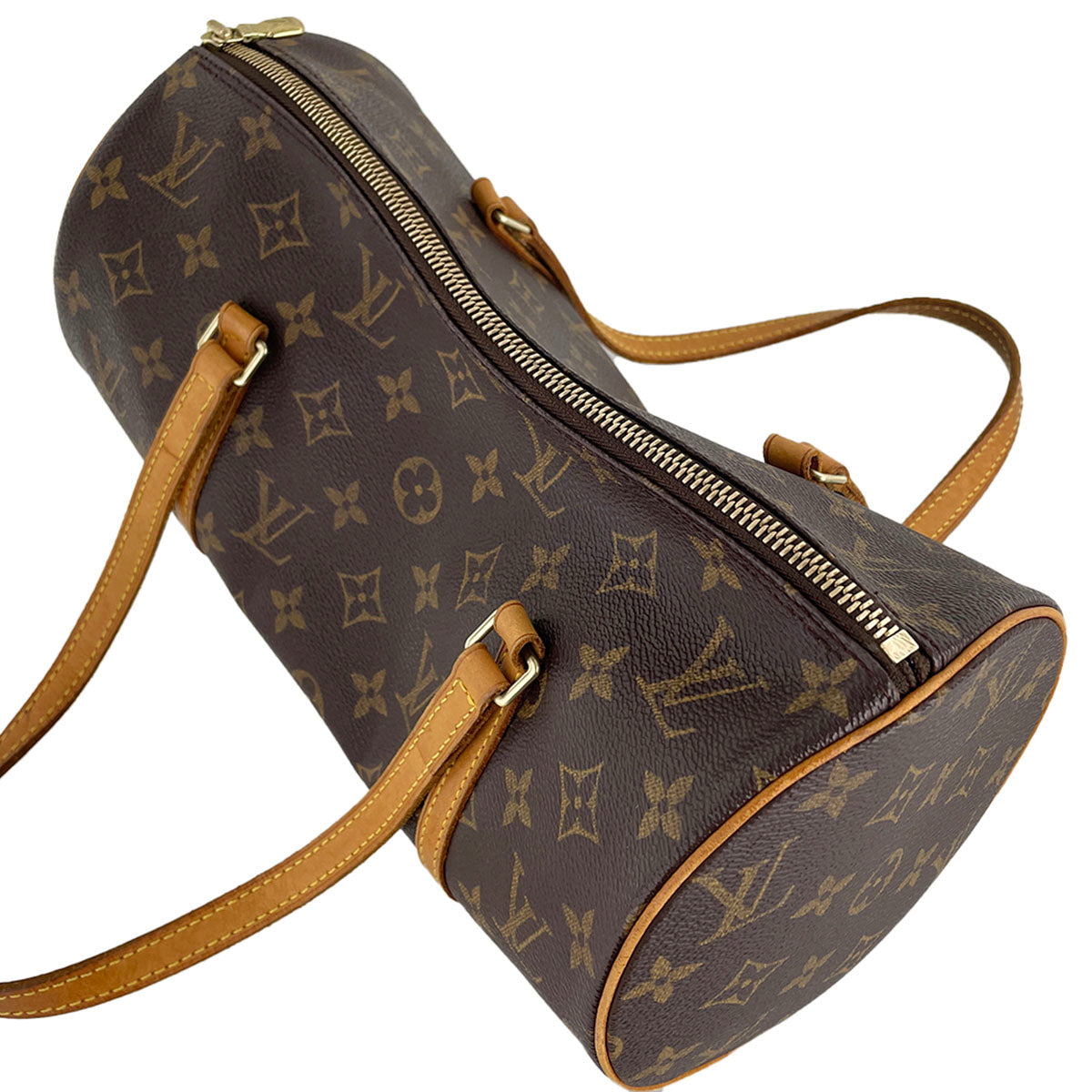 Louis Vuitton Monogram Papillon 30 Coated Canvas Brown Handbag 4936