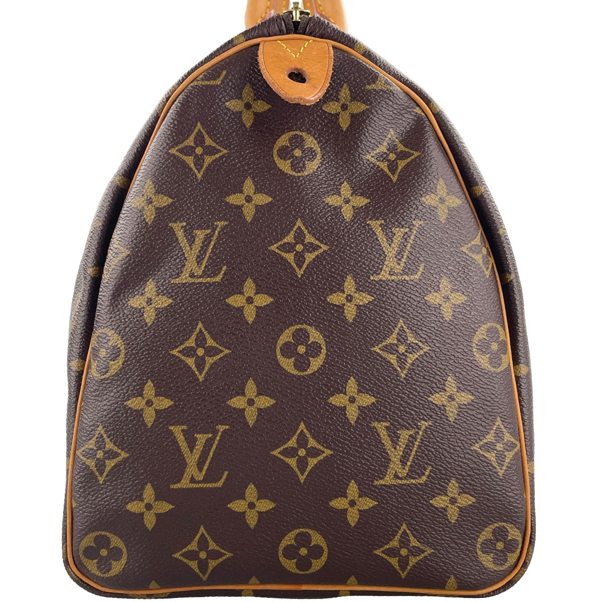 Louis Vuitton Monogram Speedy 35 Coated Canvas Fabric Brown Handbag 4849