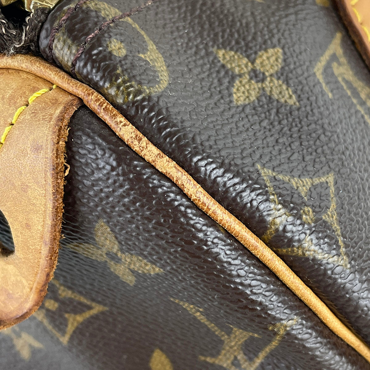 Louis Vuitton Monogram Speedy 25 Coated Canvas Fabric Brown Handbag 4932