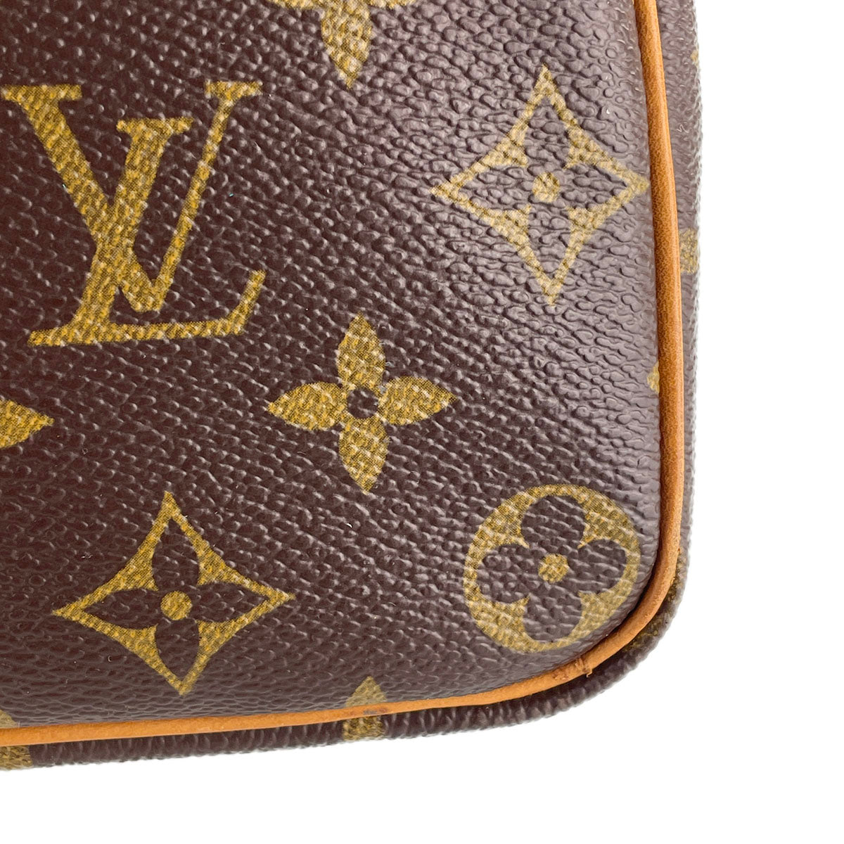 Louis Vuitton Monogram Speedy 35 Coated Canvas Fabric Brown Handbag 4849