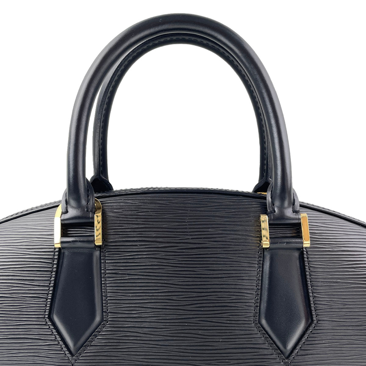 Louis Vuitton Epi Jasmine Leather Suede Black Handbag 4929